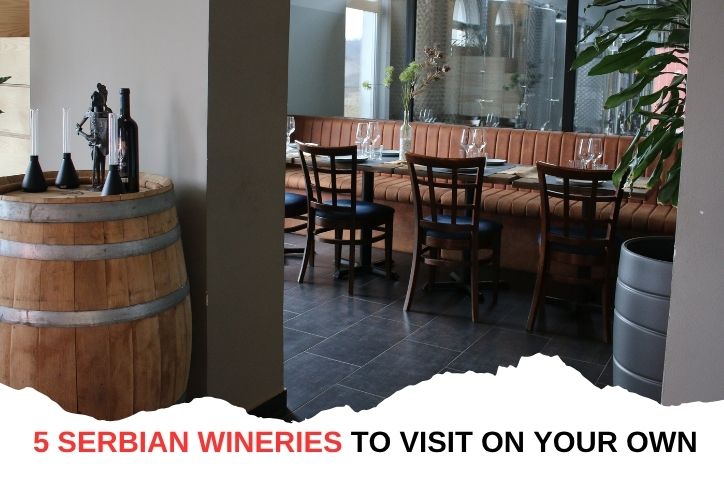 View inside od a tasting room in a winery in Fruška Gora